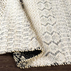 Mark&Day Area Rugs, 9x12 Greensburg Global Cream Area Rug, Cream Grey Carpet for Living Room, Bedroom or Kitchen (8'10" x 12')