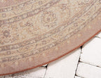 Unique Loom Voyage Collection Traditional Oriental Classic Intricate Design Area Rug (8' 0 x 8' 0 Round, Terracotta/Ivory)