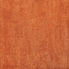 Eyely UES100M-9SQ Haze Solid Low-Pile Orange 9' Square Area Rug, Pet Friendly, Stain Resistant, Easy Cleaning, for Bedroom, Living Room, Kitchen