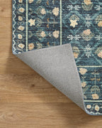 Loloi Rifle Paper Co. Eden Collection EDE-03 Lattice Indigo 2'-0" x 5'-0" Accent Rug feat. CloudPile™