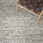 Safavieh Natura Collection Accent Rug - 3' Round, Ivory & Multi, Handmade Wool Blend, Textured Design, Ideal for Living Room, Bedroom, Dining Space (NAT620D)
