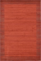 Rugs.com Angelica Collection Rug – 6' x 9' Terracotta Medium Rug Perfect for Bedrooms, Dining Rooms, Living Rooms