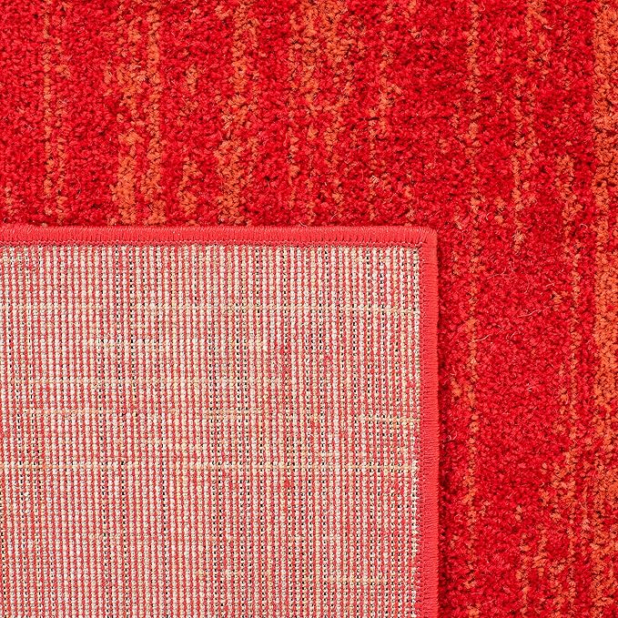 SAFAVIEH Area Rug 9x12 - Adirondack Collection - Large - Red & Grey, Modern Ombre Design, Non Shedding & Easy to Clean, Ideal for Living Room, Bedroom, Office, Dining Space (ADR113Q)