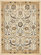 Unique Loom Espahan Collection Area Rug - Cape Cod (9' 10" x 13' 1" Rectangle, Ivory/ Beige)