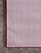 Unique Loom Trellis Frieze Collection Area Rug - Geometric (8' x 11', Light Pink/ Ivory)