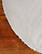 Unique Loom Davos Shag Collection Area Rug - Solid (4' 1" Round, White/ Ivory)