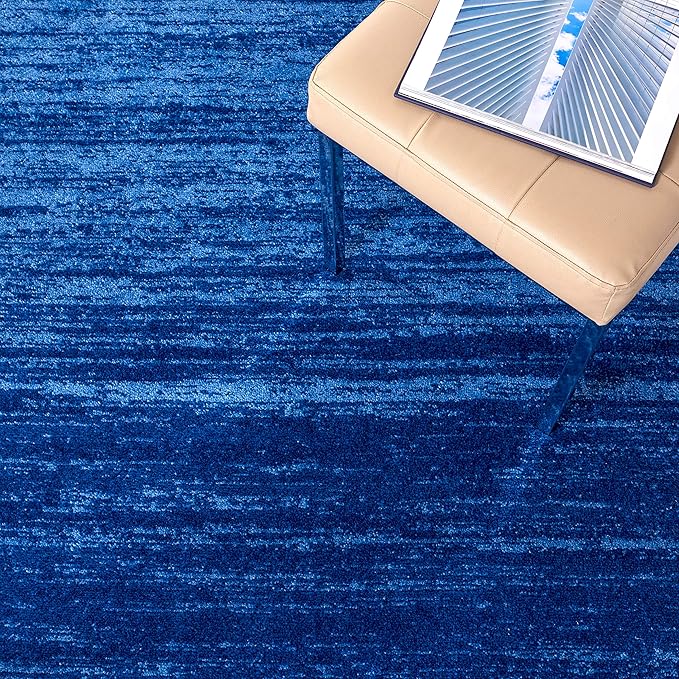 SAFAVIEH Adirondack Collection Runner Rug - 2'6" x 22', Light Blue & Dark Blue, Modern Ombre Design, Non Shedding & Easy to Clean, Ideal for Hallway, Foyer, Kitchen, Entryway, Bedroom (ADR113F)