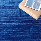 SAFAVIEH Adirondack Collection Runner Rug - 2'6" x 20', Light Blue & Dark Blue, Modern Ombre Design, Non Shedding & Easy to Clean, Ideal for Hallway, Foyer, Kitchen, Entryway, Bedroom (ADR113F)