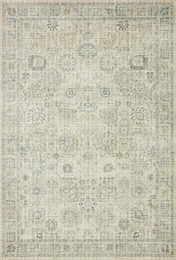 Loloi II Skye Collection SKY-14 Natural/Sage 2'-6" x 7'-6" Runner Rug