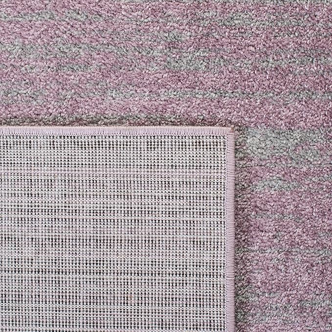 SAFAVIEH Adirondack Collection Area Rug - 6'7" Square, Purple & Green, Modern Ombre Design, Non Shedding & Easy to Clean, Ideal for Living Room, Bedroom, Office, Dining Space (ADR113V)