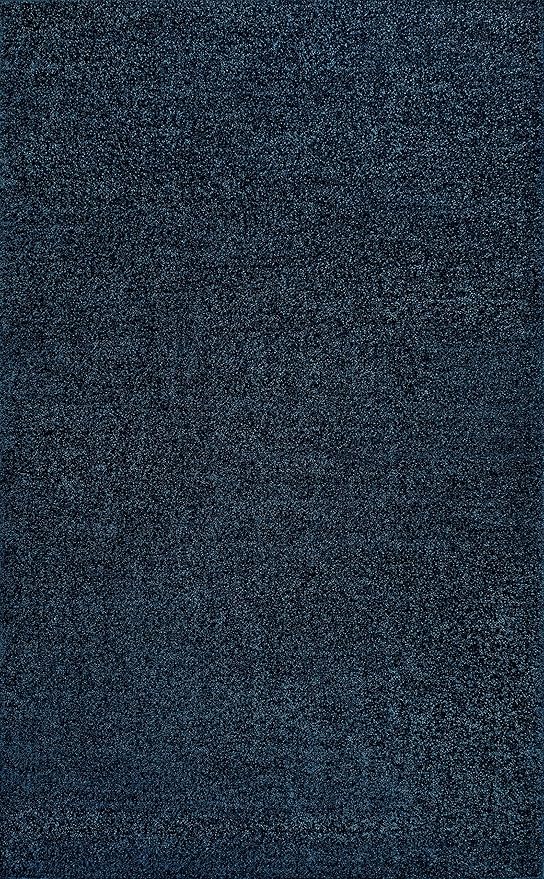 JONATHAN Y Haze Solid Low-Pile Navy Indoor Area Rug 4x6, Coastal,Bohemian,Minimalist,Classic, Easy-Cleaning for Living Room,Bedroom,Kitchen,Pet Friendly,Non-Shedding (SEU100C-4)