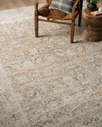 Loloi Amber Lewis Alie Collection ALE-05 Gold/Beige 2'-7'' x 7'-9'', .13'' Pile Height, Runner Rug