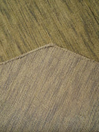 Hand Knotted Loom Wool ECO-Friendly Area Rugs - 8'x8', Octagon, Green Color, Solid Plain Design, High Pile Thick Handmade Anti Skid Area Rugs for Living Room, Bed Room (L00111)