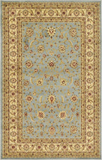 Unique Loom Voyage Collection Traditional Oriental Classic Intricate Design Area Rug (5' 0 x 8' 0 Rectangular, Light Blue/Gold)