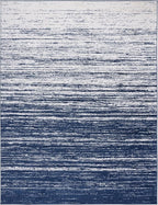 SAFAVIEH Area Rug 11x15 - Adirondack Collection - Large - Navy & Ivory, Modern Ombre Design, Non Shedding & Easy to Clean, Ideal for Living Room, Bedroom, Office, Dining Space (ADR113N)