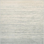 SAFAVIEH Adirondack Collection Area Rug - 10' Square, Slate & Cream, Modern Ombre Design, Non Shedding & Easy to Clean, Ideal for Living Room, Bedroom, Office, Dining Space (ADR113T)