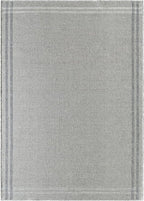 Mark&Day Wool Rugs, 2x3 Janmichael Solid and Border Gray/Black Area Rug, Grey Ivory Black Carpet for Living Room, Bedroom or Kitchen (2' x 3')