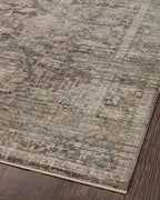 Loloi Magnolia Home by Joanna Gaines Millie Collection MIE-03 Charcoal/Dove 3'-6" x 5'-6", .25" Pile Height, Accent Rug