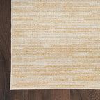 Nourison Home Nourison Essentials Ivory Gold 2'2" x 10' Area Rug - Easy Clean, Non Shedding, Bed Room, Living Room, Dining Room, Kitchen (10' Runner)