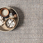 Nuloom Elfriede Handmade, Grey/Ivory, 6' Round, Jute & Cotton, Textured and Earthy, High Traffic, Stain Resistant, Easy Clean, Durable Area Rug for Bedroom, Living Room, Dining, Entryway