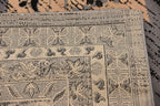 Unique Loom Taftan Collection Border Geometric Tribal Inspired Design Area Rug (6' 0 x 9' 0 Rectangular, Gray/ Black)