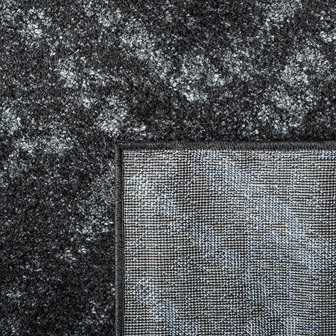 SAFAVIEH Area Rug 8x10 - Adirondack Collection - Large - Dark Grey & Grey, Geometric Trellis Pattern, Non-Shedding & Easy Cleaning, Ideal for Living Room, Bedroom, Office, Dining Space (ADR131F)
