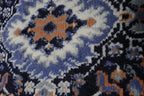Home Dynamix Premium Sakarya Traditional Medallion Border Area Rug, Country Blue, 7'8"x10'7" Rectangle