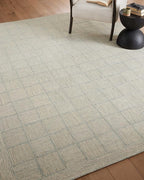 Loloi Chris Loves Julia Francis Collection FRA-03 Silver/Sky 7'-9" x 9'-9" Area Rug