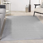Nourison Home Nourison Essentials Silver Grey 5' x 8' Area Rug - Easy Clean, Non Shedding, Bed Room, Living Room, Dining Room, Kitchen (5' x 8')