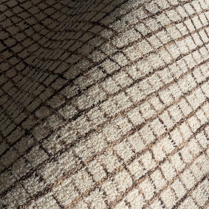 Rugs USA Melrose Cream, 2'6" x 8', Wool & Cotton, Soft and Cozy, High Traffic, Stain Resistant, Easy Clean, Durable Runner for Bedroom, Living Room, Dining Space, Den, Foyer, Entryway
