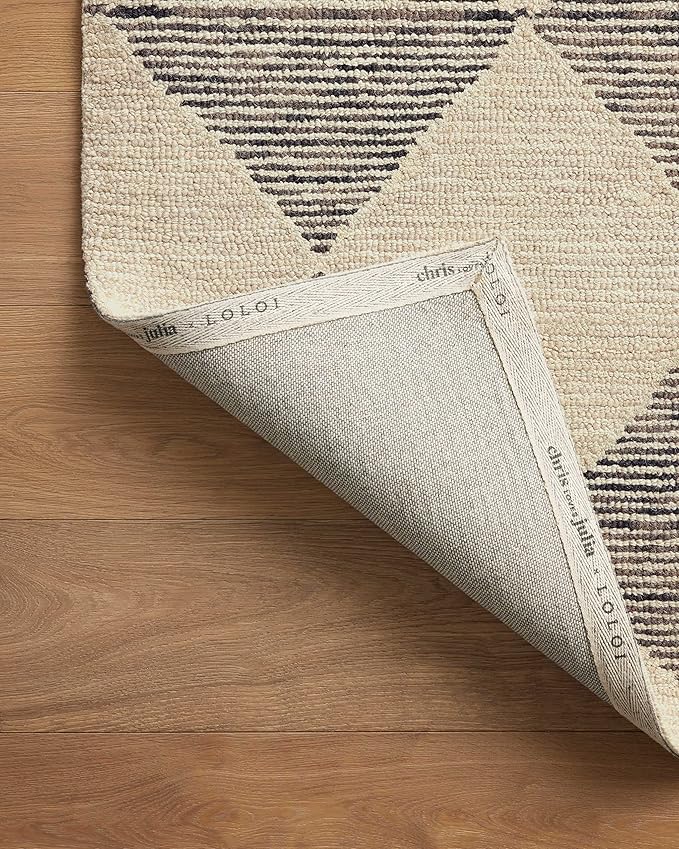 Loloi Chris Loves Julia Francis Collection FRA-01 Beige/Charcoal 2'-3" x 3'-9" Accent Rug
