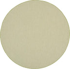 Nourison Home Courtyard Ivory Green 8' x Round Area Rug - Easy Clean, Non Shedding, Bed Room, Living Room, Dining Room, Kitchen (8' x Round)