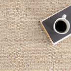 nuLOOM 8 Round Elfriede Jute & Cotton Hand Woven Area Rug, Natural, Solid Rustic Farmhouse Style, Weaved Design, Natural Fiber, For Bedroom, Living Room, Dining Room, Hallway, Office, Entryway