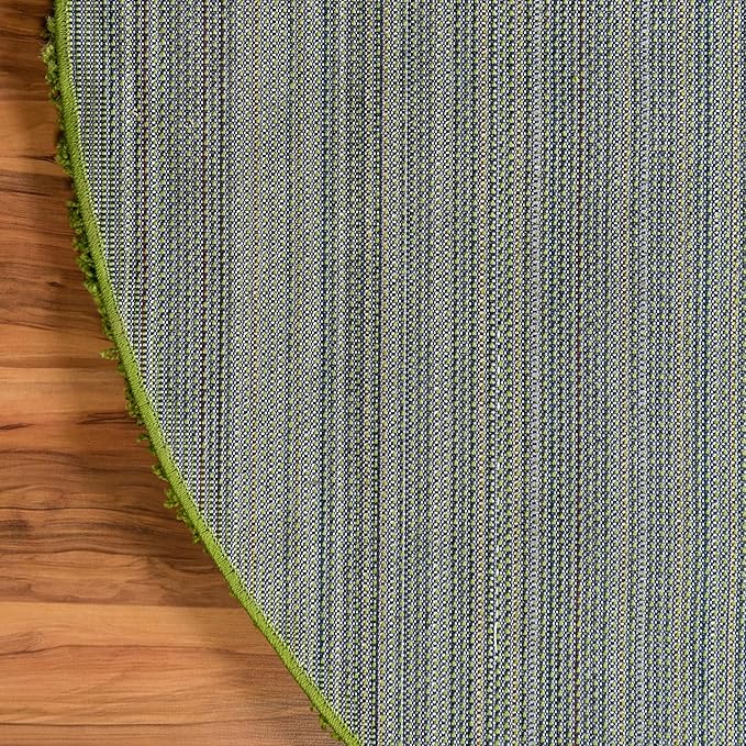 Unique Loom Solid Shag Collection Area Rug (3' 3" x 5' 3" Oval, Grass Green)