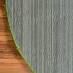 Unique Loom Solid Shag Collection Area Rug (5' 3" Round, Grass Green)