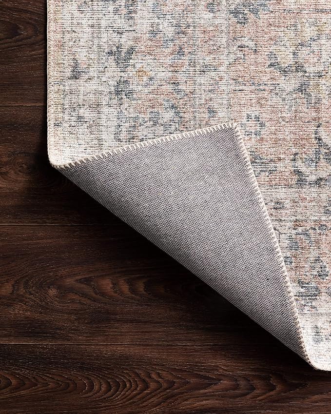 Loloi Skye Collection SKY-01 Blush/Grey 9'-0" x 12'-0" Area Rug