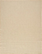 Nourison Home Courtyard Natural 10' x 14' Area Rug - Easy Clean, Non Shedding, Bed Room, Living Room, Dining Room, Kitchen (10' x 14')
