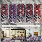Fame Rugs Turkish Rug. Washable Vintage Oriental Antique Inspired Traditional Doormat Small Modern Area Rugs Luxury Entryway Entry Bedroom Bathroom Kitchen (400RN, 7'5 x 9'9)