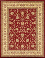 Unique Loom Voyage Collection Traditional Oriental Classic Intricate Design Area Rug (10' 0 x 13' 0 Rectangular, Red/Gold)