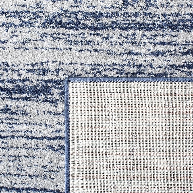 SAFAVIEH Area Rug 10x14 - Adirondack Collection - Large - Navy & Grey, Modern Ombre Design, Non Shedding & Easy to Clean, Ideal for Living Room, Bedroom, Office, Dining Space (ADR113E)