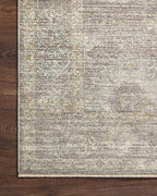 Loloi Magnolia Home by Joanna Gaines Millie Collection MIE-05 Stone/Natural 9'-6" x 13'-1", .25" Pile Height, Area Rug