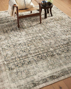 Loloi Amber Lewis Morgan Collection MOG-02 Navy/Sand 7'-3" x 9'-3" 38" Thick Area Rug feat. CloudPile, Neutral, Room Décor, Vintage Inspired, Livingroom, Bedroom, Dining Area