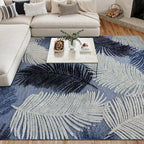 Nourison Home Suncoast Denim 9' x 12' Area Rug - Easy Clean, Non Shedding, Bed Room, Living Room, Dining Room, Kitchen (9' x 12')