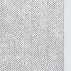 Well Woven Custom Size Hallway & Stair Runner- Harlow Pompeii Light Grey 27 Inches Wide x 24 Feet Long Runner (27" x 24') Runner Rug - Modern Chevron Pattern, Ultra-Soft, Easy-Clean