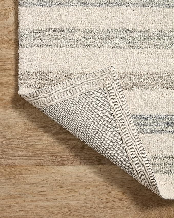 Loloi Chris Loves Julia Chris Collection CHR-05 Ivory/Slate 2'-6'' x 11'-6'', .50" Pile Height, Runner Rug