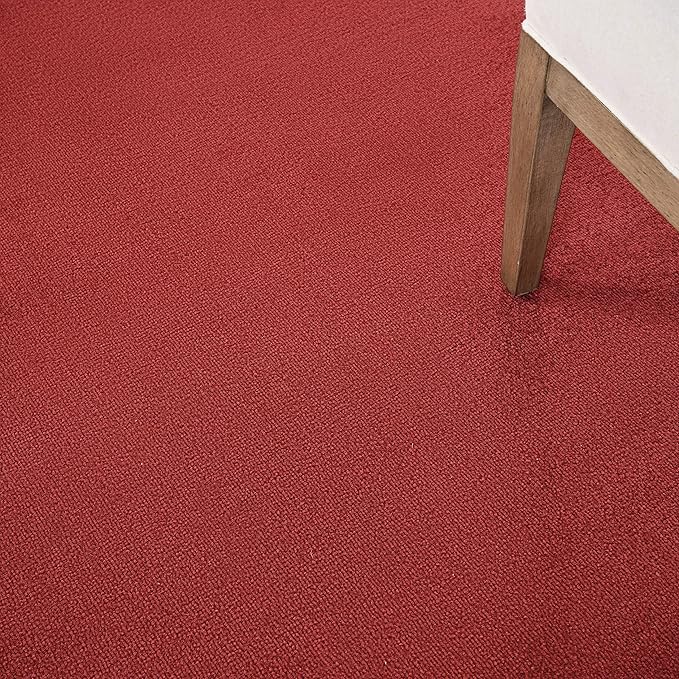 Nourison Home Nourison Essentials Brick Red 5' x Square Area Rug - Easy Clean, Non Shedding, Bed Room, Living Room, Dining Room, Kitchen (5' x Square)