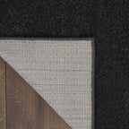 Nourison Home Nourison Essentials Black 2' x 6' Area Rug - Easy Clean, Non Shedding, Bed Room, Living Room, Dining Room, Kitchen (6' Runner)