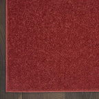 Nourison Home Nourison Essentials Brick Red 9' x Square Area Rug - Easy Clean, Non Shedding, Bed Room, Living Room, Dining Room, Kitchen (9' x Square)