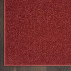 Nourison Home Nourison Essentials Brick Red 2'2" x 20' Area Rug - Easy Clean, Non Shedding, Bed Room, Living Room, Dining Room, Kitchen (20' Runner)