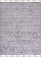 SAFAVIEH Marrakech Collection Area Rug - 9' x 12', Grey, Moroccan Boho Tribal Tassel Design, Non-Shedding & Easy Care, Ideal for High Traffic Areas in Living Room, Bedroom (MRK517F)